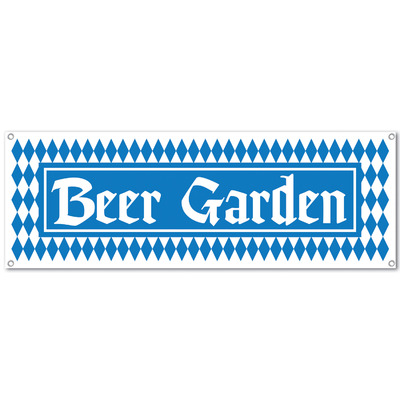 Beer Garden Oktoberfest Banner (53 x 152cm) Pk 1