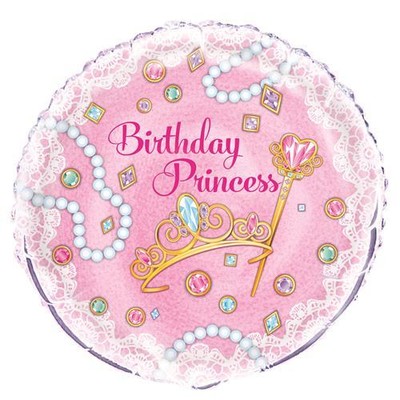 Birthday Princess Pink 18in. Foil Balloon Pk 1 
