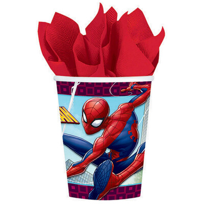 Spiderman Paper Cups 9oz Pk 8
