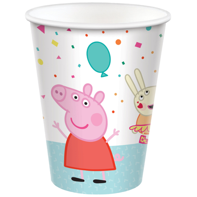 Peppa Pig Paper Cups 266ml Pk 8