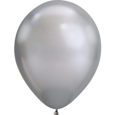 Chrome Silver Latex Balloons (11in. /30cm) Pk 100