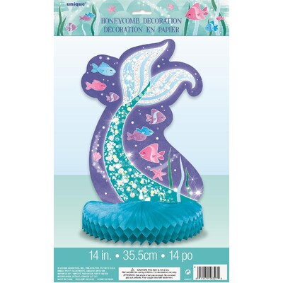 Mermaid Tail Honeycomb Centrepiece Decoration
