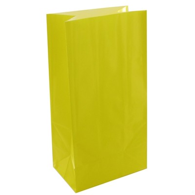 Bags Party Sunny Yellow Paper Pk12 