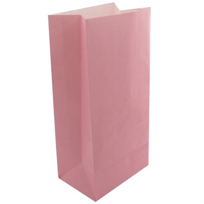 Pastel Pink Paper Lolly Bags Pk12 