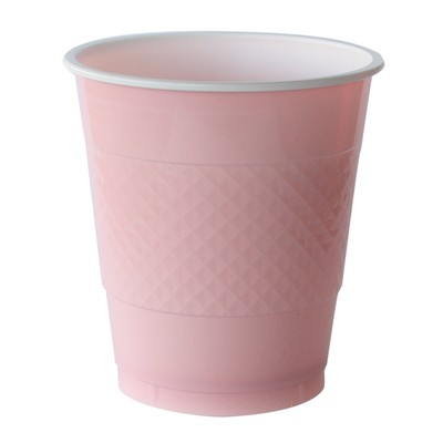 Classic Pink 12oz. Plastic Cups Pk 20