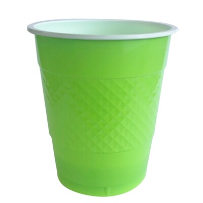 Lime Green 12oz. Plastic Cups Pk 20
