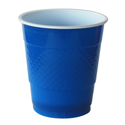 True Royal Blue 12oz. Plastic Cups Pk 20