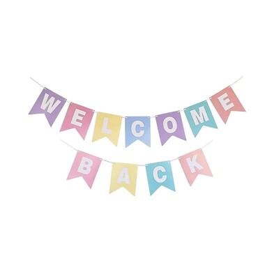 Welcome Back Bunting Flag Banner Decoration 2.5m