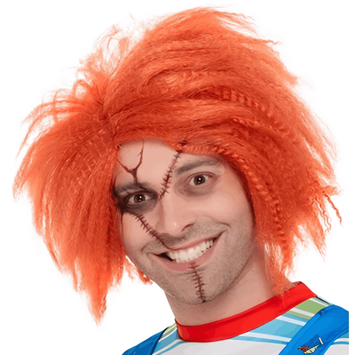 Orange Chucky Frizzy Halloween Wig