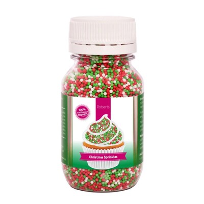 Christmas Mix Edible 100s & 1000s Sprinkles (120g) Pk 1