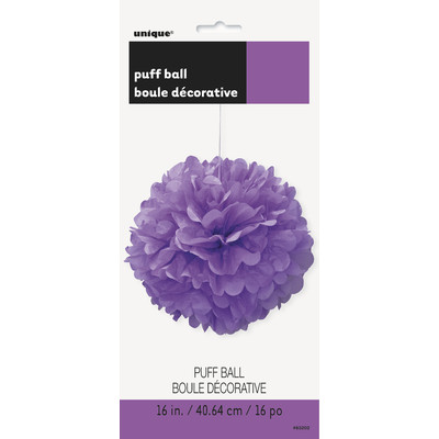 Purple Tissue Paper Pom Pom (40cm) Pk 1
