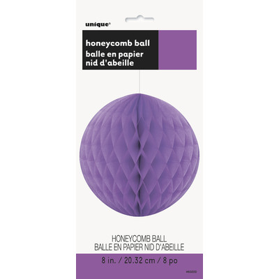 Purple Honeycomb Ball Decoration 20cm Pk 1
