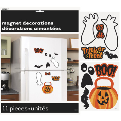 Halloween Fridge Magnet Decorations (Assorted Designs) Pk 11