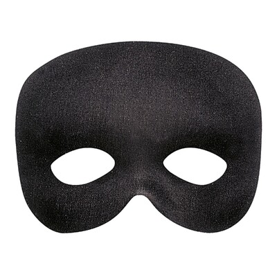Phantom Black Masquerade Eye Mask | DIY Costume Mask with Elastic Band