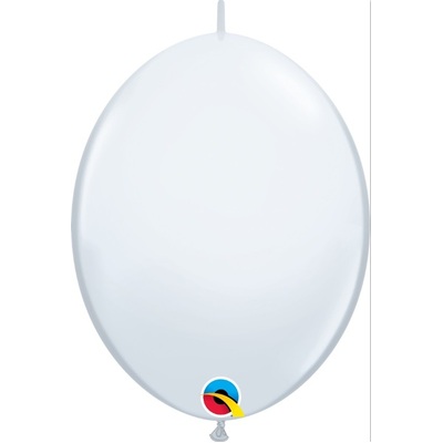 Standard White Quicklink Linking Latex Balloons (12in-30cm) Pk 10