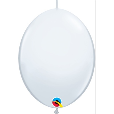 Standard White Quicklink Linking Latex Balloons (12in-30cm) Pk 25