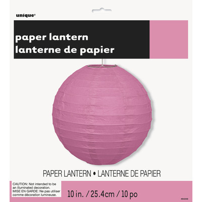 Hot Pink Decorative Paper Lantern (25cm) Pk 1
