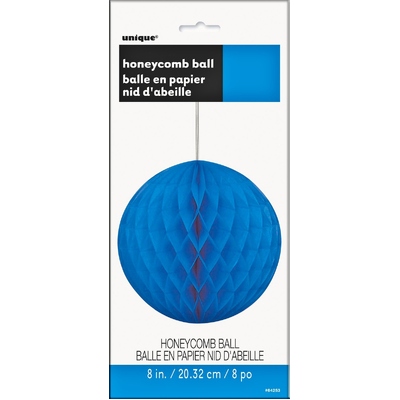 Royal Blue Honeycomb Ball Decoration (20cm) Pk 12