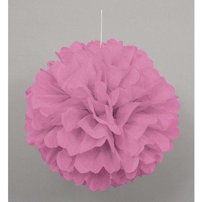 Hot Pink Tissue Paper Pom Poms (40cm) Pk 12