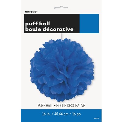 Royal Blue Tissue Paper Pom Pom (40cm) Pk1