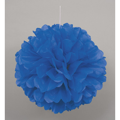 Royal Blue Tissue Paper Pom Poms (40cm) Pk 12