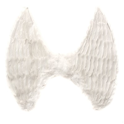 Angel Party Wings - White With Feathers Pk1 