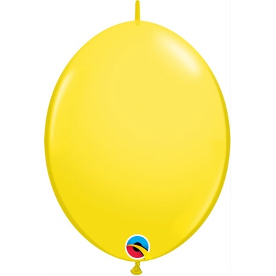 Yellow Quicklink Linking Latex Balloons (12in-30cm) Pk 10