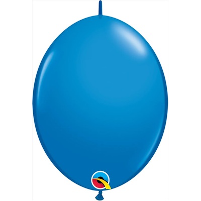 Dark Blue Quicklink Linking Latex Balloons (12in-30cm) Pk 25