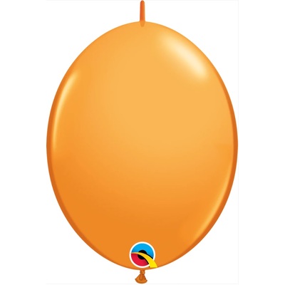 Orange Quicklink Linking Latex Balloons (12in-30cm) Pk 10