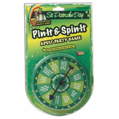 St. Patrick's Day Pin It & Spin It Party Game Pk 1 