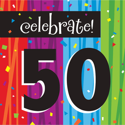 Milestone Celebrations 50 3Ply Lunch Napkins Pk 16 