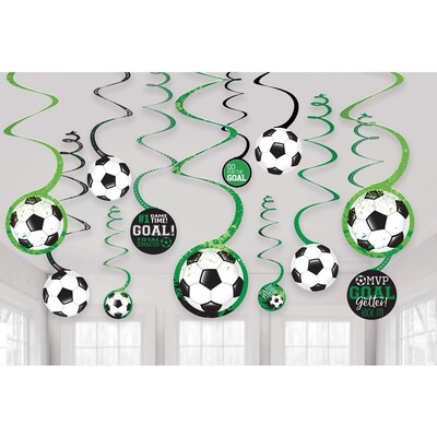 Soccer Swirl Decoration Goal Getter Pk 12