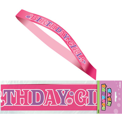 Birthday Girl Satin Sash Pk 1