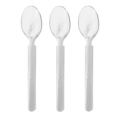 Clear Heavy Duty Reuseable Plastic Spoons (Pk 20)
