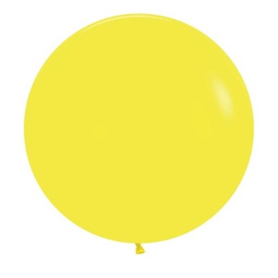 Large Fashion Yellow Latex Balloons 60cm Pack of 2 | 24 Inch Biodegradable Party Balloons