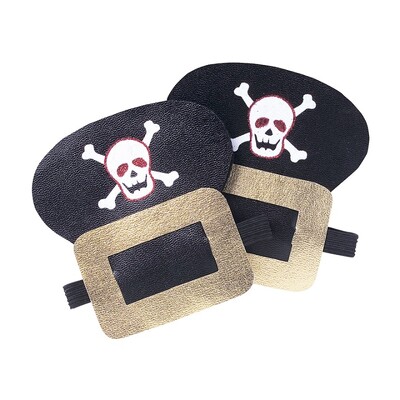 Pirate Skull & Crossbone Costume Shoe Buckles 1 Pair