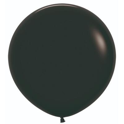 Matte Black Latex Balloon 36in 90cm (Pk 1)