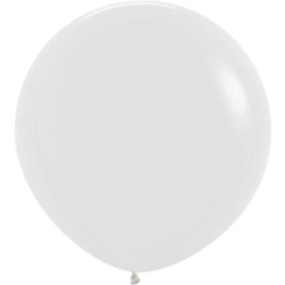 Shimmer Silver Latex Balloon 36in 90cm (Pk 1)