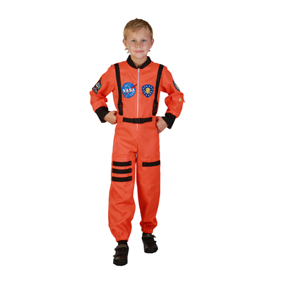 Child Orange Astronaut Costume (Large, 130-140cm) Pk 1