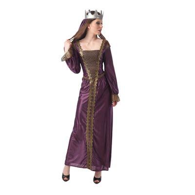 Adult Renaissance Queen Dress & Headpiece Costume (Medium)