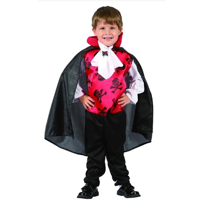 Toddler Halloween Vampire Costume (80-92cm, 2-3 Yrs) Pk 1