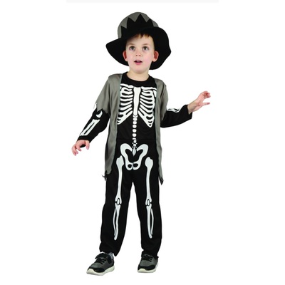 Toddler Halloween Skeleton Costume (80-92cm, 2-3 Yrs) Pk 1