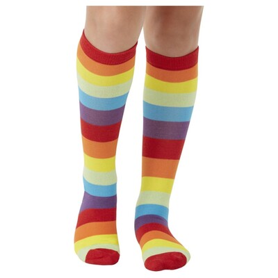 Child Sized Striped Clown Socks Pk 1