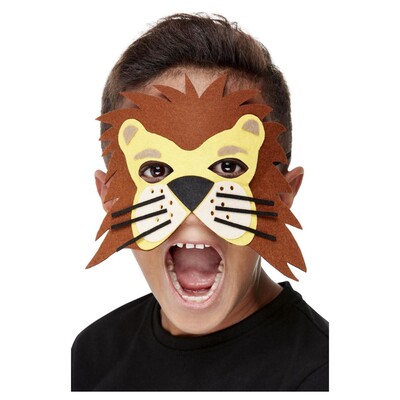 Lion Eye Mask Felt Child Pk 1