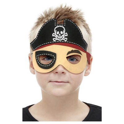 Child Felt Eye Mask Pirate Pk 1