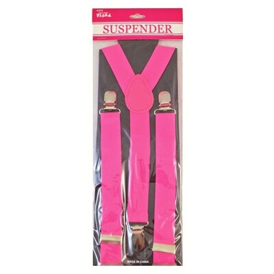 Adult Pink Braces / Suspenders Pk 1