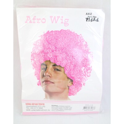 Pale Pink Afro Wig (Pk 1)