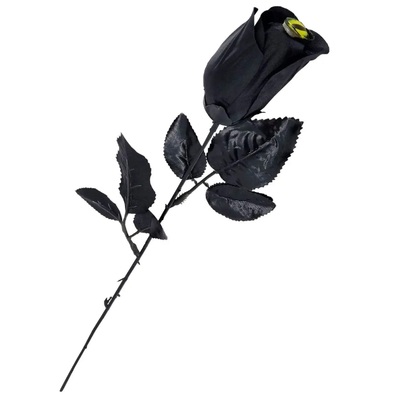 Black Rose with Dragon Eye Halloween Decoration