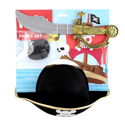 Child Pirate Set (Hat, Sword and Eye Patch)