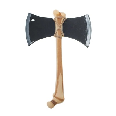 Double Sided Axe with Bone Handle 37cm (Pk 1)